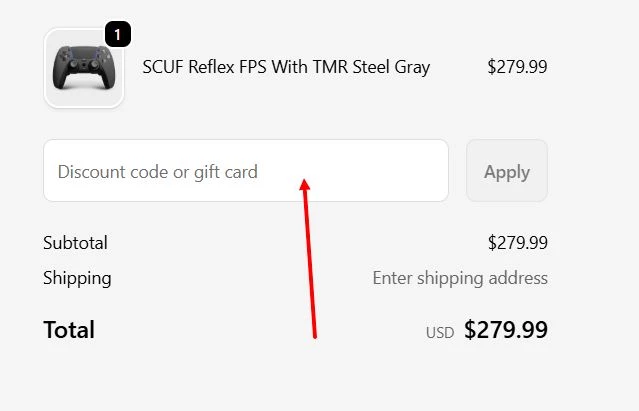 “How to apply a SCUF promo code”
